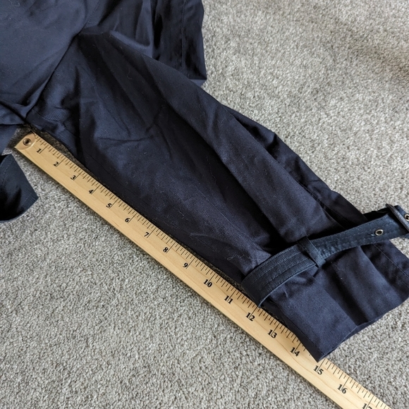 Jones New York Men's Dark Blue Trench Coat Sz 38 Old Money Quiet Luxury Nautical - Picture 14 of 15